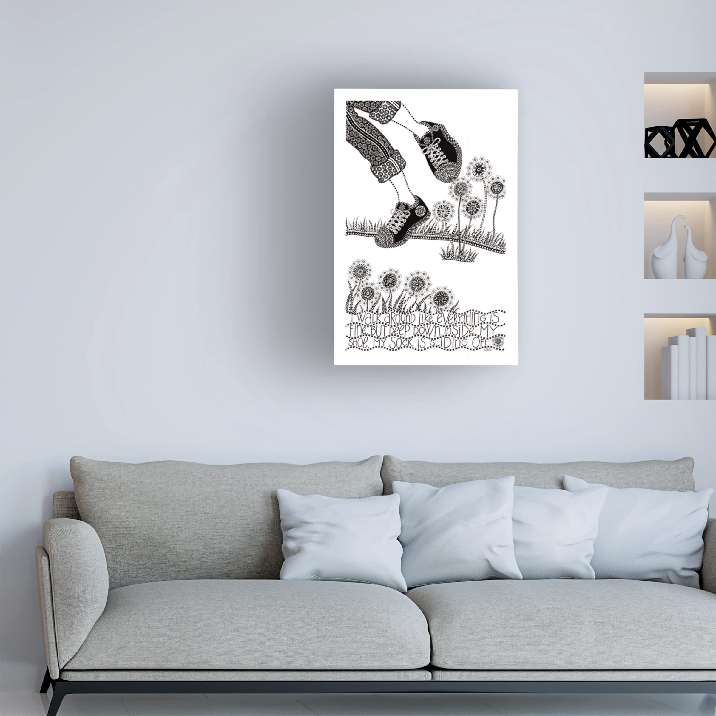 Trademark Fine Art 'Legs' by Siobhan - 22x32 Inch Canvas Wall Art - Modern Home Decor for Living Room, Bedroom & Office