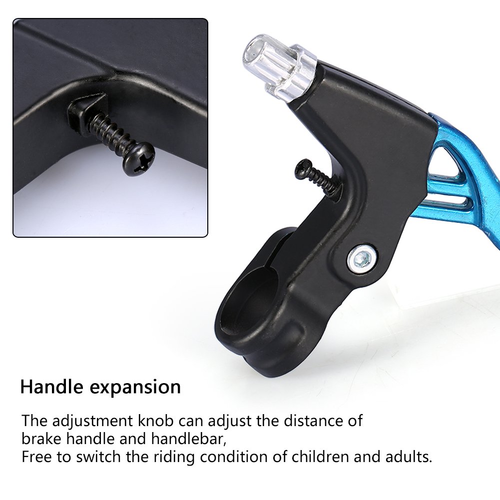 Yiio 1 Pair Universal Aluminum Alloy Bike Brake Levers - Fits Mountain Bikes, Kids Bikes, Folding Bikes & MTB BMX (2.2cm Diameter) | Durable Handlebar Brake Levers for Cycling, Commuting & Outdoor Adventures