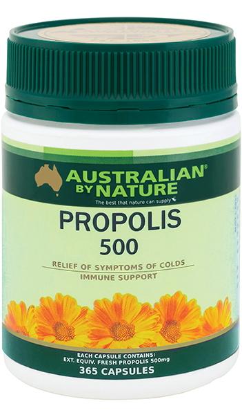 Australian By Nature Propolis 500mg - 6 Pack | Premium Bee Propolis Supplement for Immune Support & Wellness | Daily Health Boost for Adults & Kids