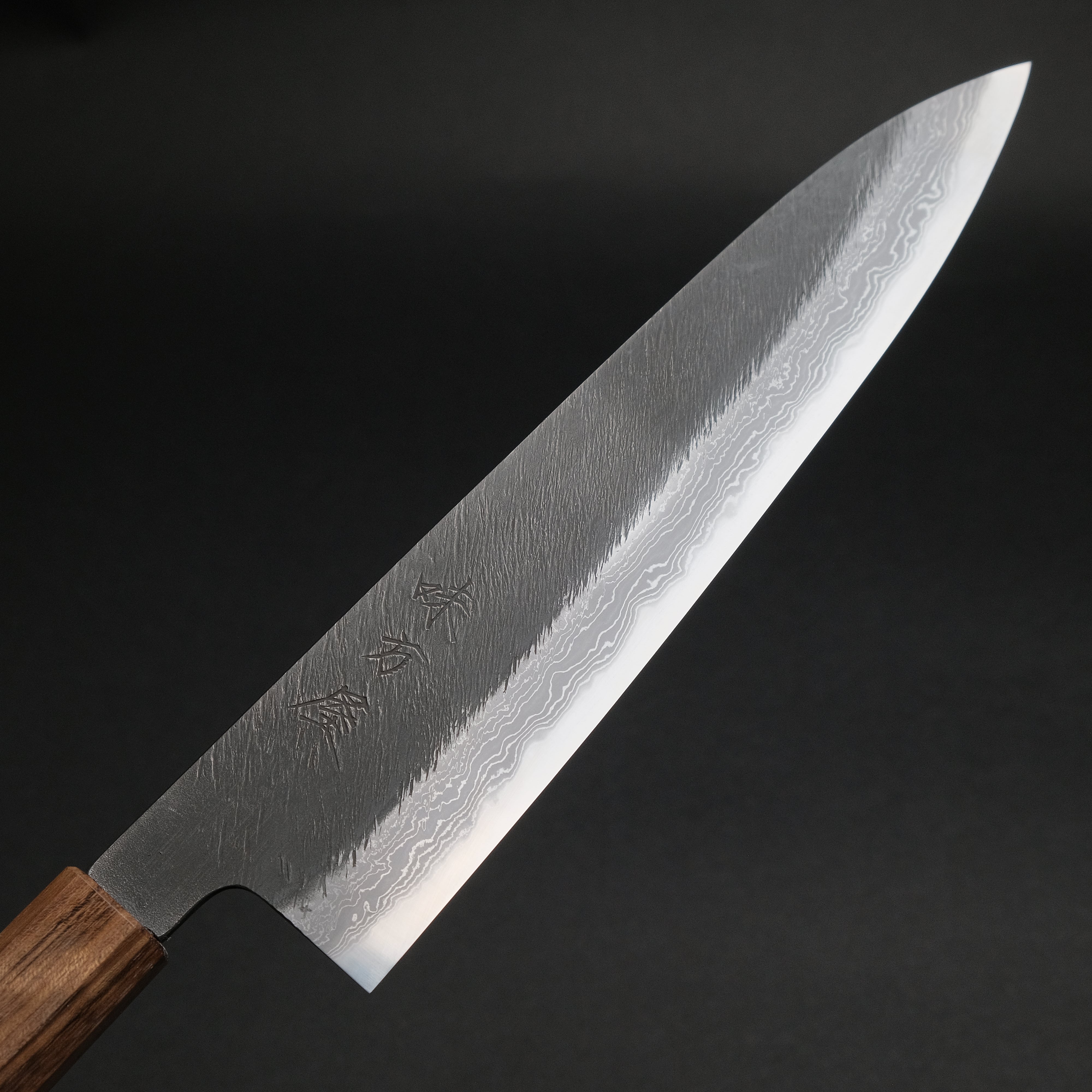 Ajikataya White #2 Matsuba Damascus Gyuto 240mm Japanese Chef Knife with Obankole Handle - Premium Kitchen Knife for Professional Chefs & Home Cooking, Perfect for Slicing, Dicing & Meat Cutting