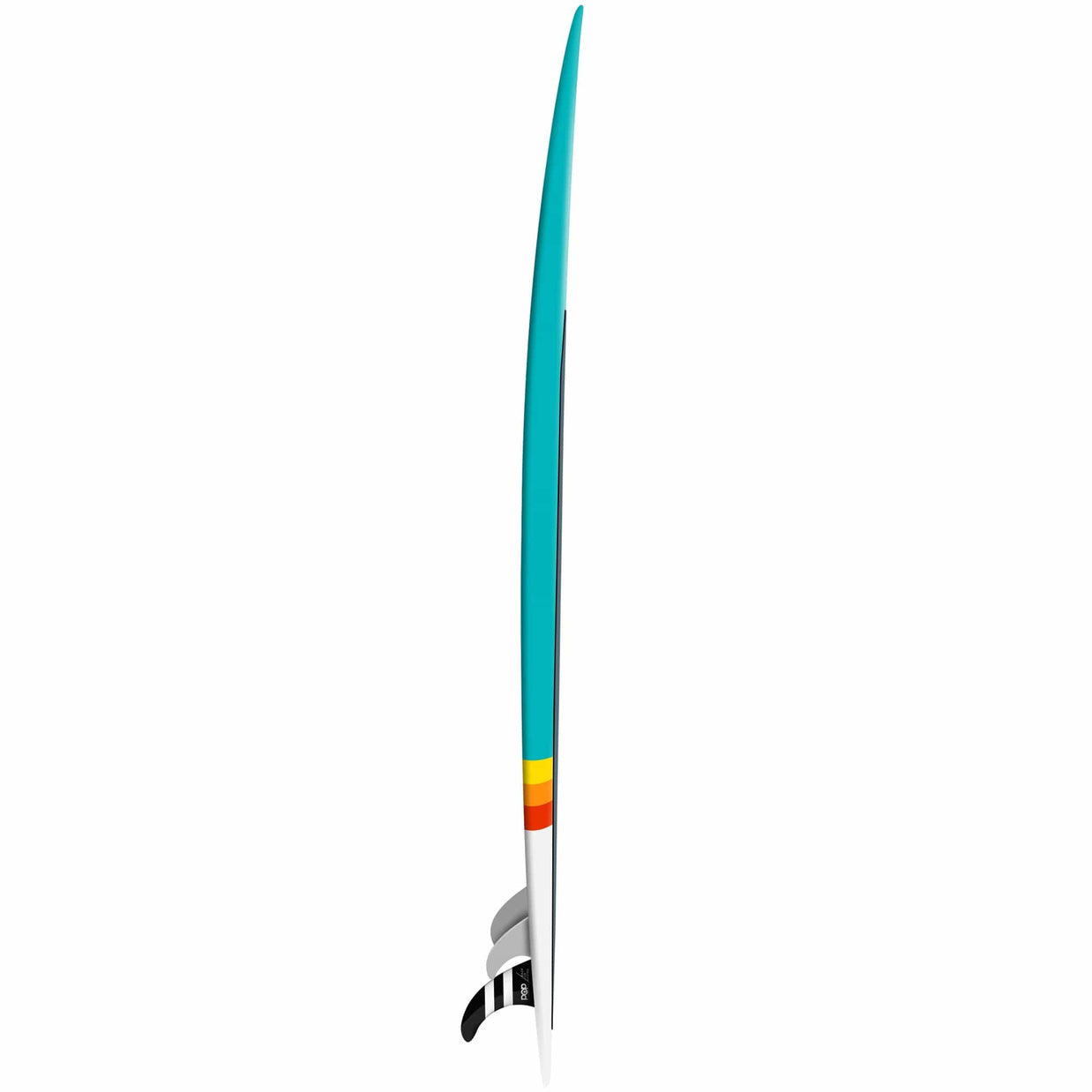 POP 10'6 Rigid Stand Up Paddle Board - Classico Turquoise & Yellow - Perfect for Surfing, Yoga & Fitness on Lakes, Rivers & Oceans