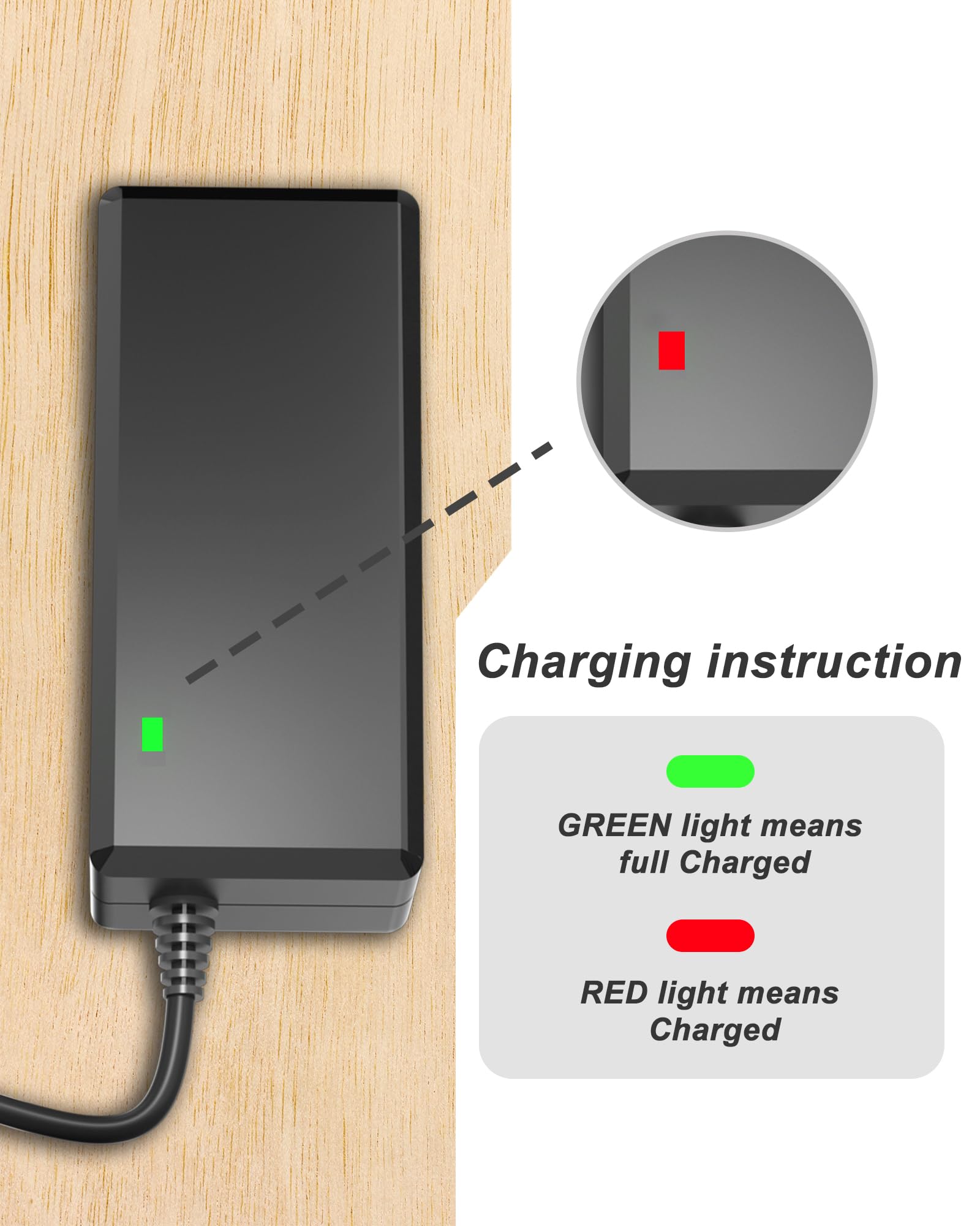 42V Electric Bike Charger for Ancheer - Compatible with 12