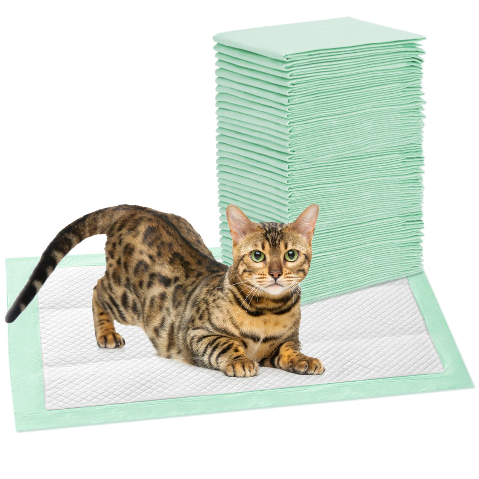 30 PCS Super Absorbent Cat Pee Pads - Refill for Tidy Cats Breeze Litter System | Fresh Scented Liner Pads for Odor Control | Ideal for Litter Box, Pet Crate & Travel Use