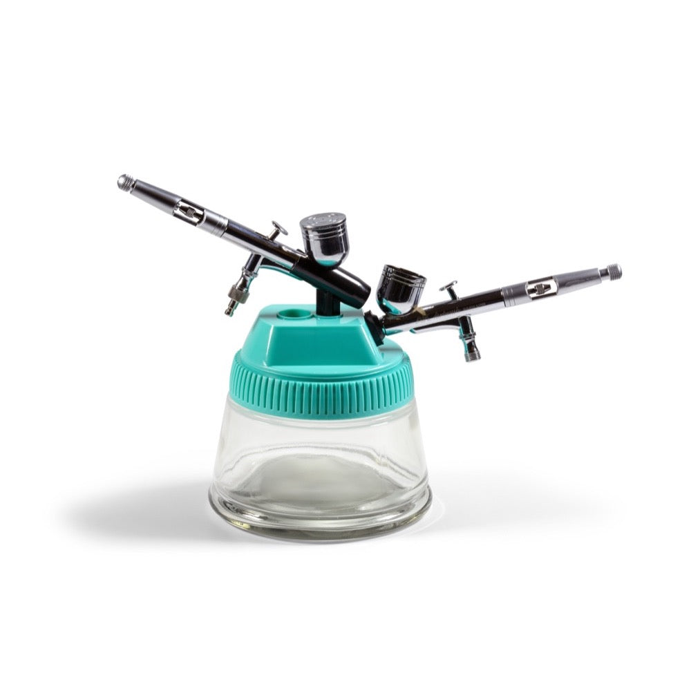 AK Interactive 9519 Airbrush Cleaning Pot - Professional Airbrush Cleaner for Model Painting, Miniatures & Hobby Art - Perfect for Artists, DIY Crafters & Airbrush Enthusiasts