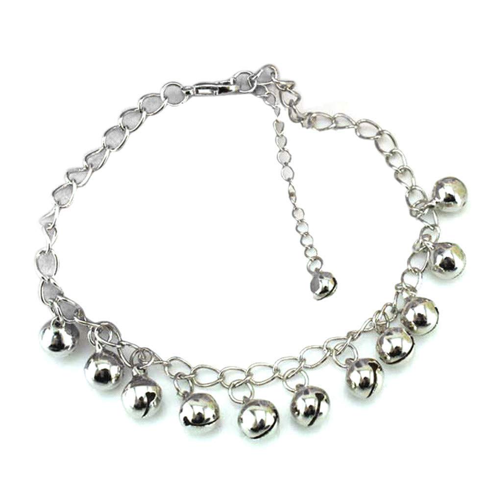 Women's Beaded Bells Anklet Bracelet - Vintage Style Barefoot Beach Jewelry - Durable & Practical Ankle Chain for Sandals - Perfect Gift for Her, Ideal for Summer, Boho Fashion & Vacation Accessories