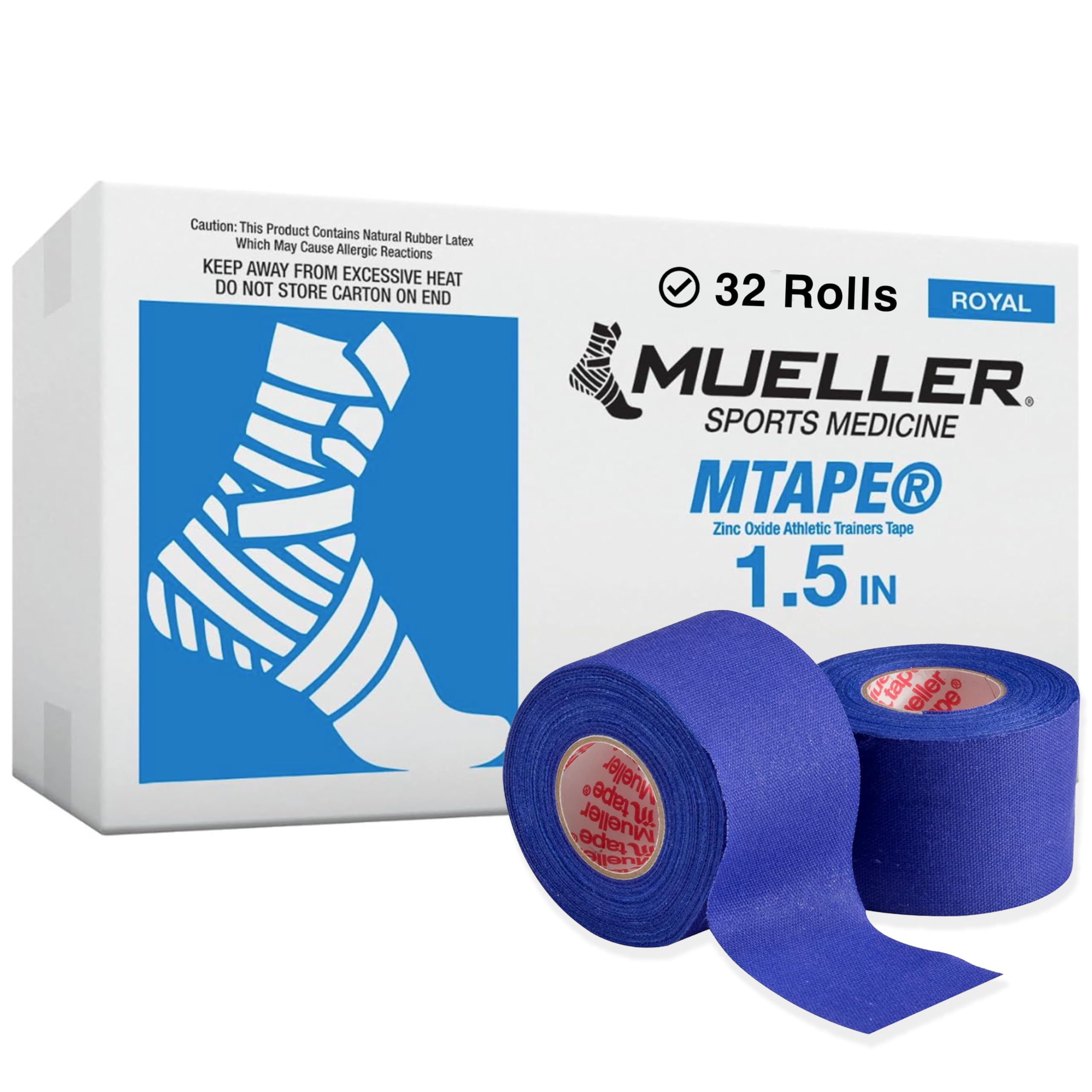 **Mueller Sports Medicine MTape Rolls Team Pack - 32 Rolls, 1.5