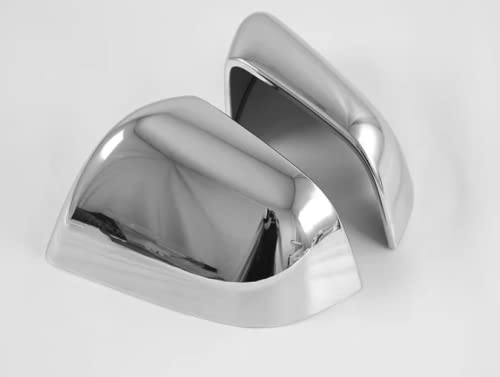 Premium Silver Plated Rearview Mirror Covers for Tesla Model Y 2021-2023 - Custom Car Accessories Upgrade for Enhanced Style & Protection (Perfect for Daily Commute & Road Trips)