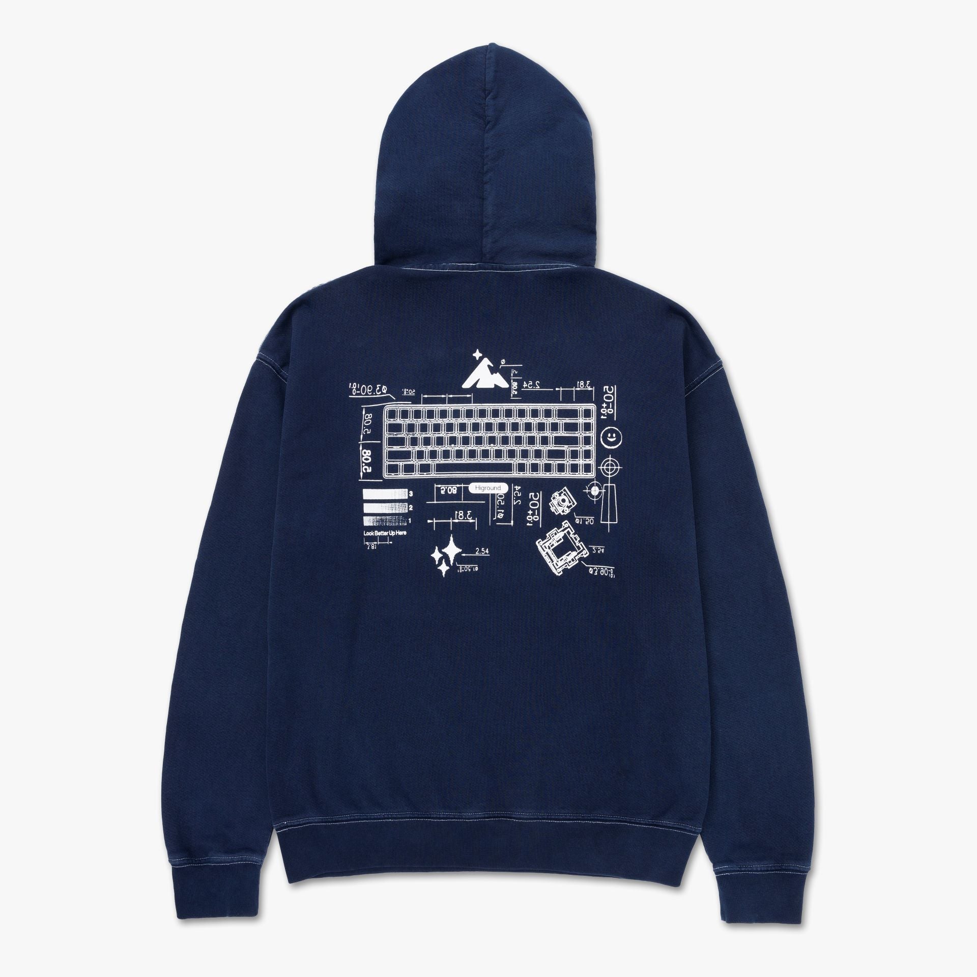 Blueprint Hoodie - Trendy Unisex Pullover Sweatshirt for Men & Women | Cozy Casual Wear for Street Style, Loungewear & Outdoor Activities