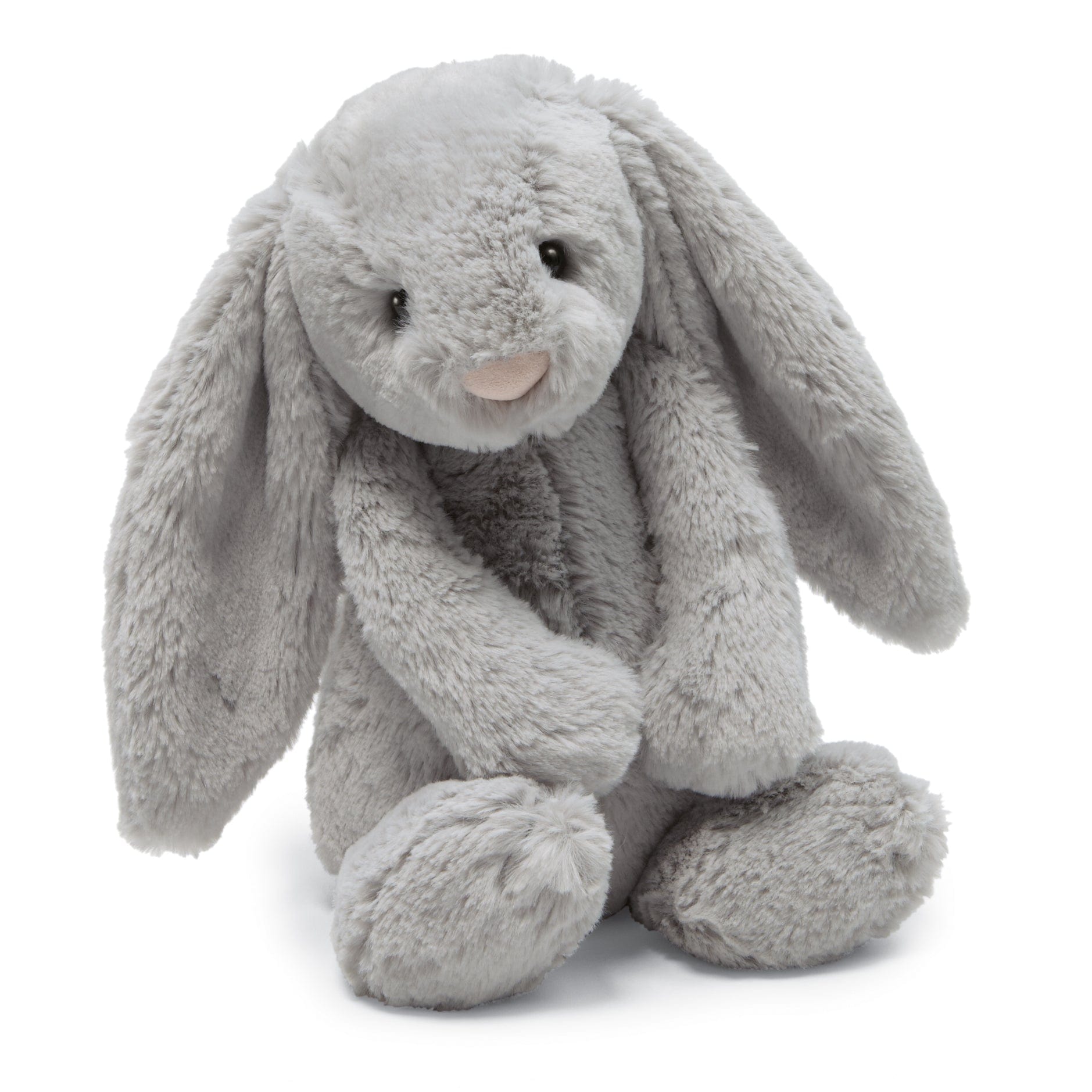 Soft Plush Bashful Grey Bunny Stuffed Animal - Cute & Cuddly Toy for Kids, Easter Gifts, Nursery Decor, and Comfort Companions