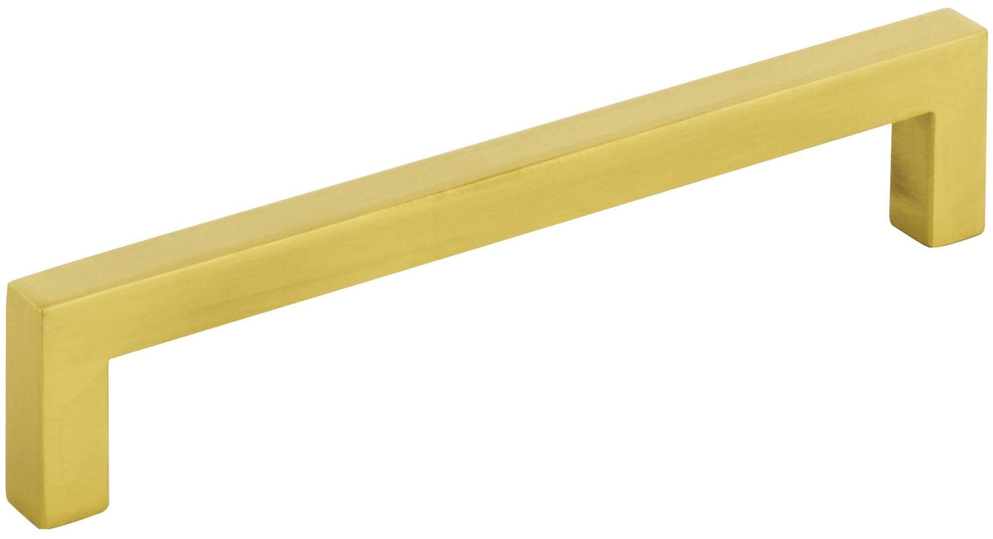 20-Pack 128mm Brushed Gold Square Cabinet Bar Pulls - Modern Drawer Handles for Kitchen, Bathroom & Office Cabinets - Durable & Stylish Hardware Upgrade