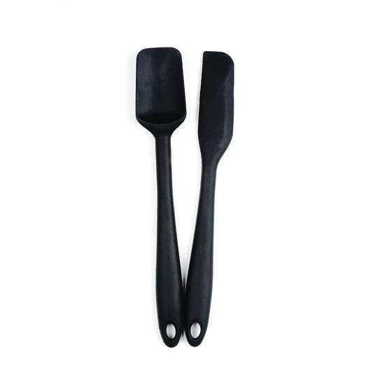 Premium Silicone Spatula and Spoonula Set - Non-Slip Heat Resistant Kitchen Utensils for Baking, Cooking, Mixing - Perfect for Cake Decorating, Cookie Dough, and Food Prep (Red)