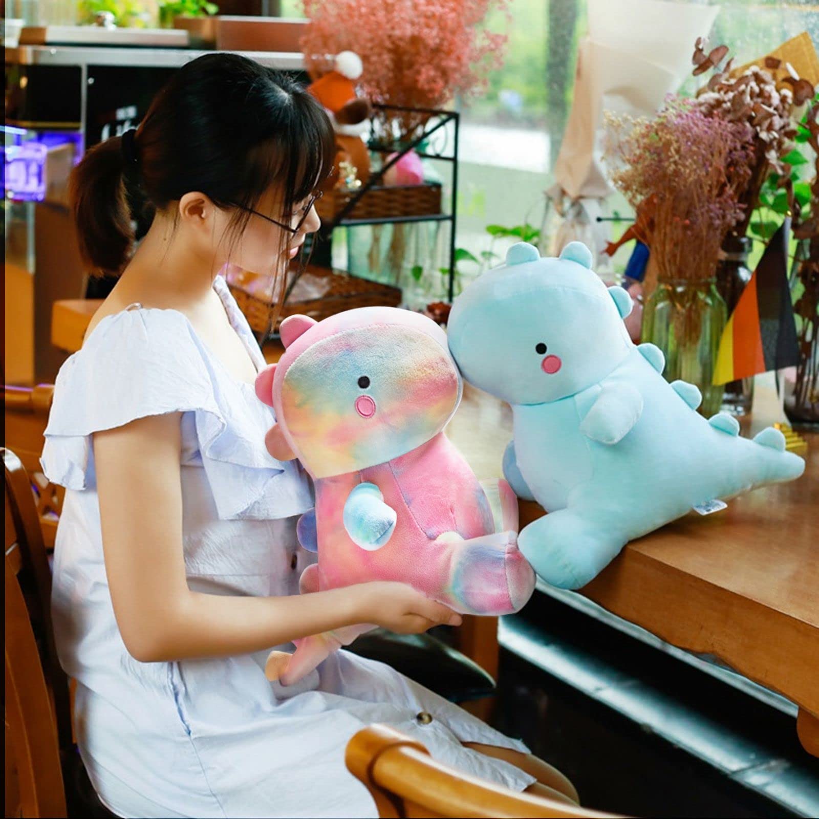 **Soft Dinosaur Plush Toy - 12 Inch Cute Fat Dino Stuffed Animal for Kids, Boys & Girls | Perfect Birthday Gift, Nursery Decor & Cuddly Companion**
