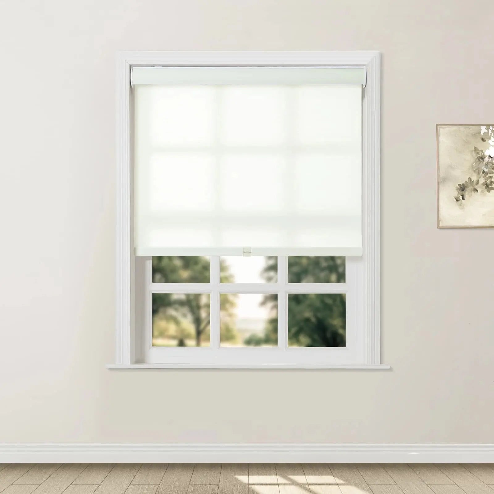 Alvin Boutique Blackout Cordless Roller Shades - Light Blocking Window Coverings for Bedroom, Nursery & Home Office