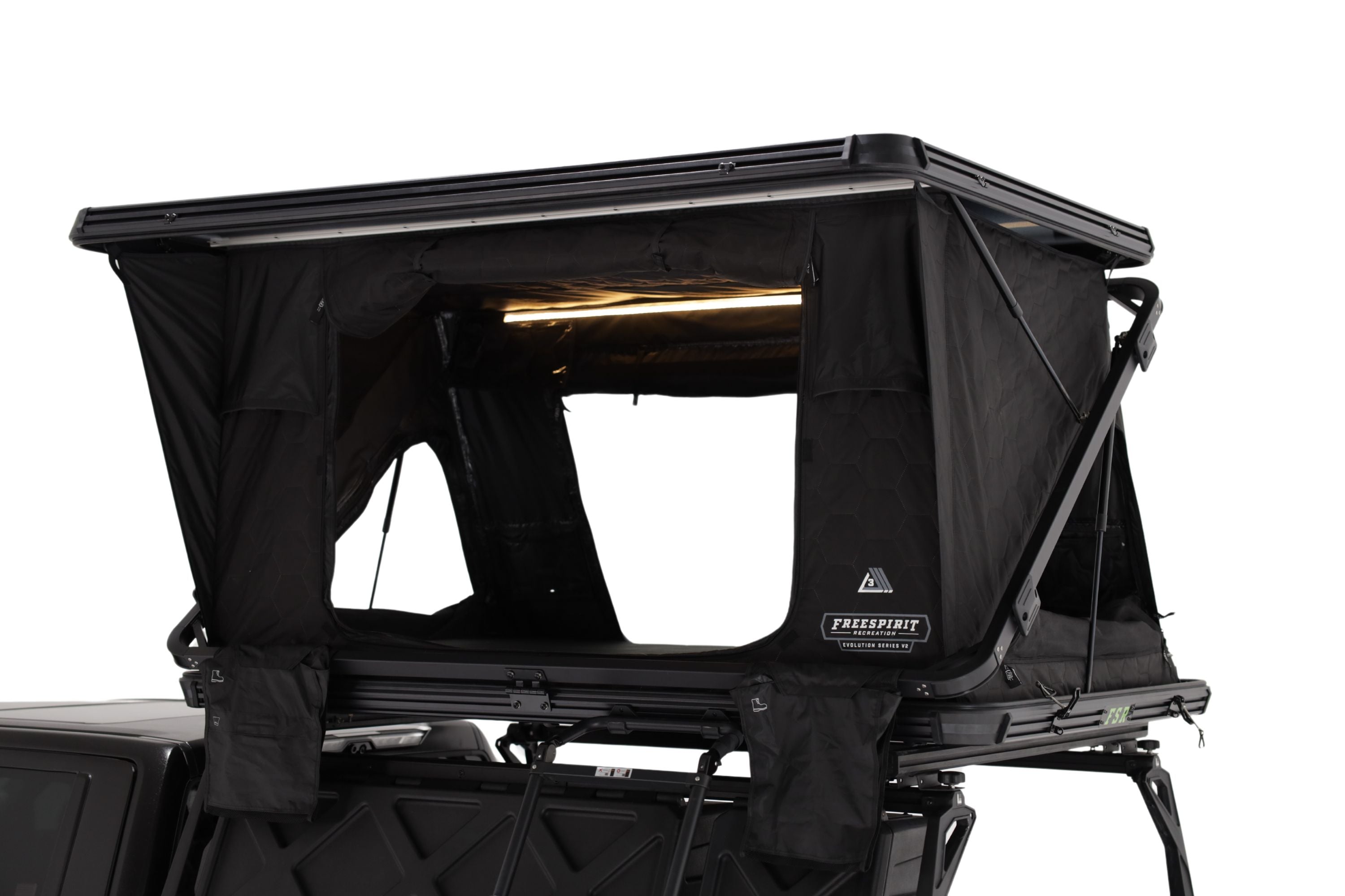 Freespirit Recreation Evolution V2 XL Rooftop Tent - Durable & Spacious Hard Shell Car Top Tent for Camping & Outdoor Adventures