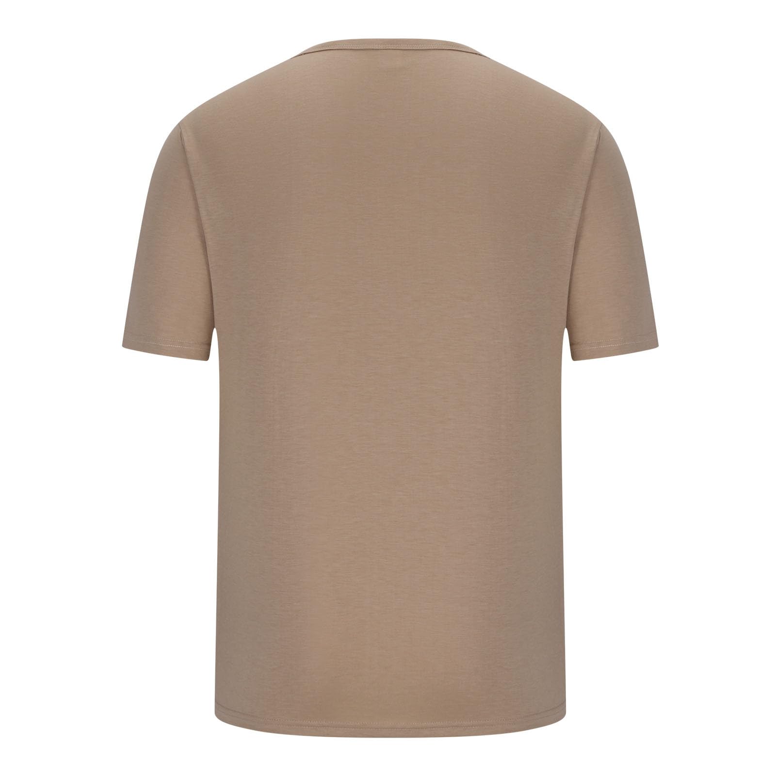 **Men's Short Sleeve Henley Shirt - Button Collar Casual T-Shirt for Summer 2024 - Breathable Work Blouse with Pocket - Perfect for Office, Outdoors & Travel**