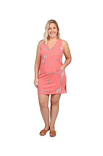 Salmon Vneck Sleeveless