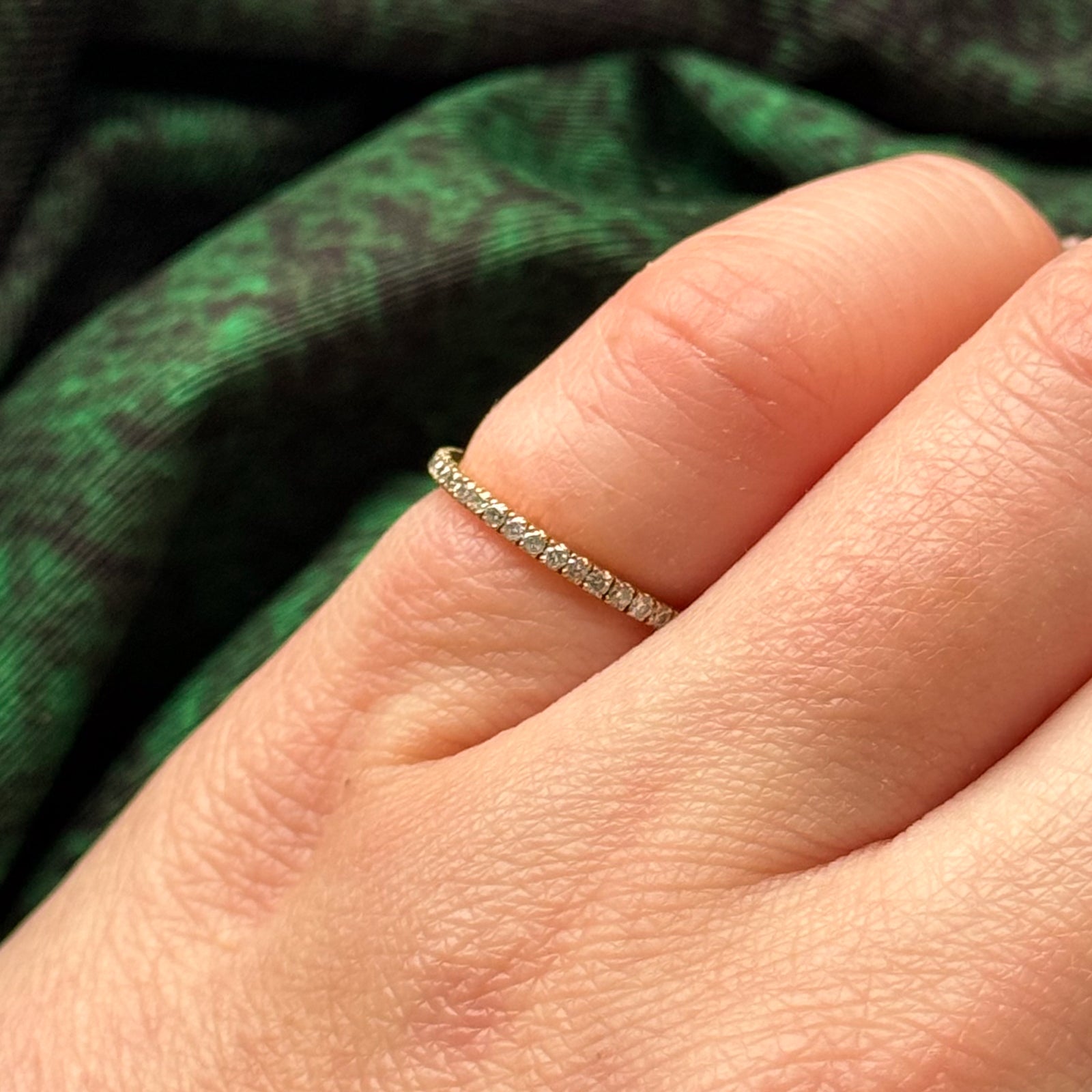 0.40ctw Diamond Eternity Ring for Women - Size 3.5 Wedding Band, Anniversary Gift, Fine Jewelry for Her - Perfect for Engagement, Proposal & Special Occasions