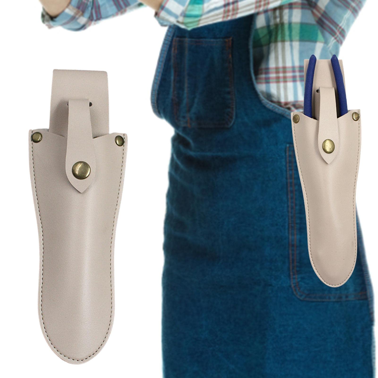**LAFANDE Leather Gardening Clipper Pouch – Durable Pruner Holster Belt Case for Garden Shears, Scissors & Pruning Tools | Perfect for Landscaping, Trimming & Outdoor Gardening**