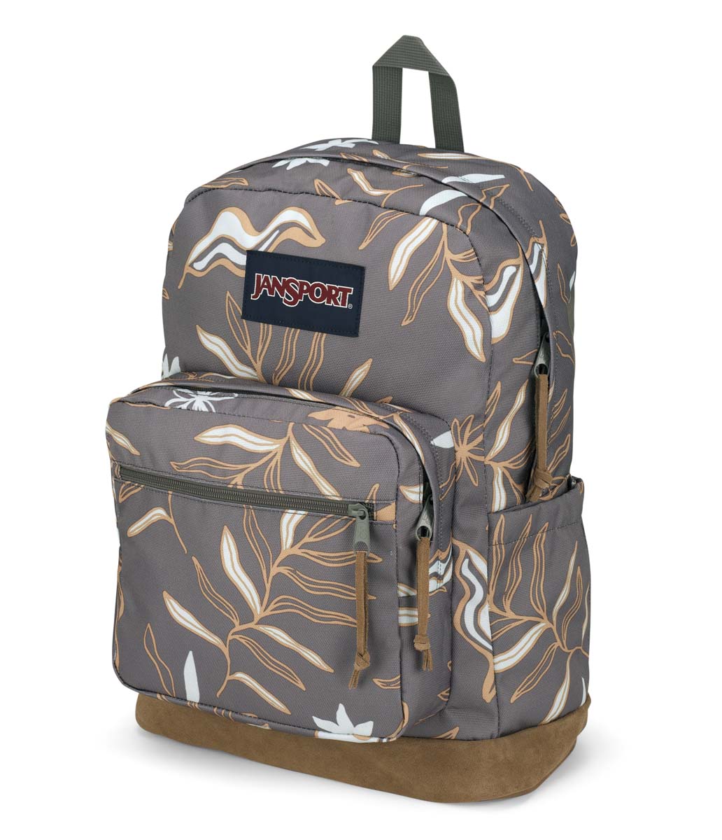 JanSport Right Pack Backpack - Lightweight Laptop Backpack for School, Travel & Work | Vacay Vibes Gray | Perfect for College Students, Commuters & Outdoor Adventures