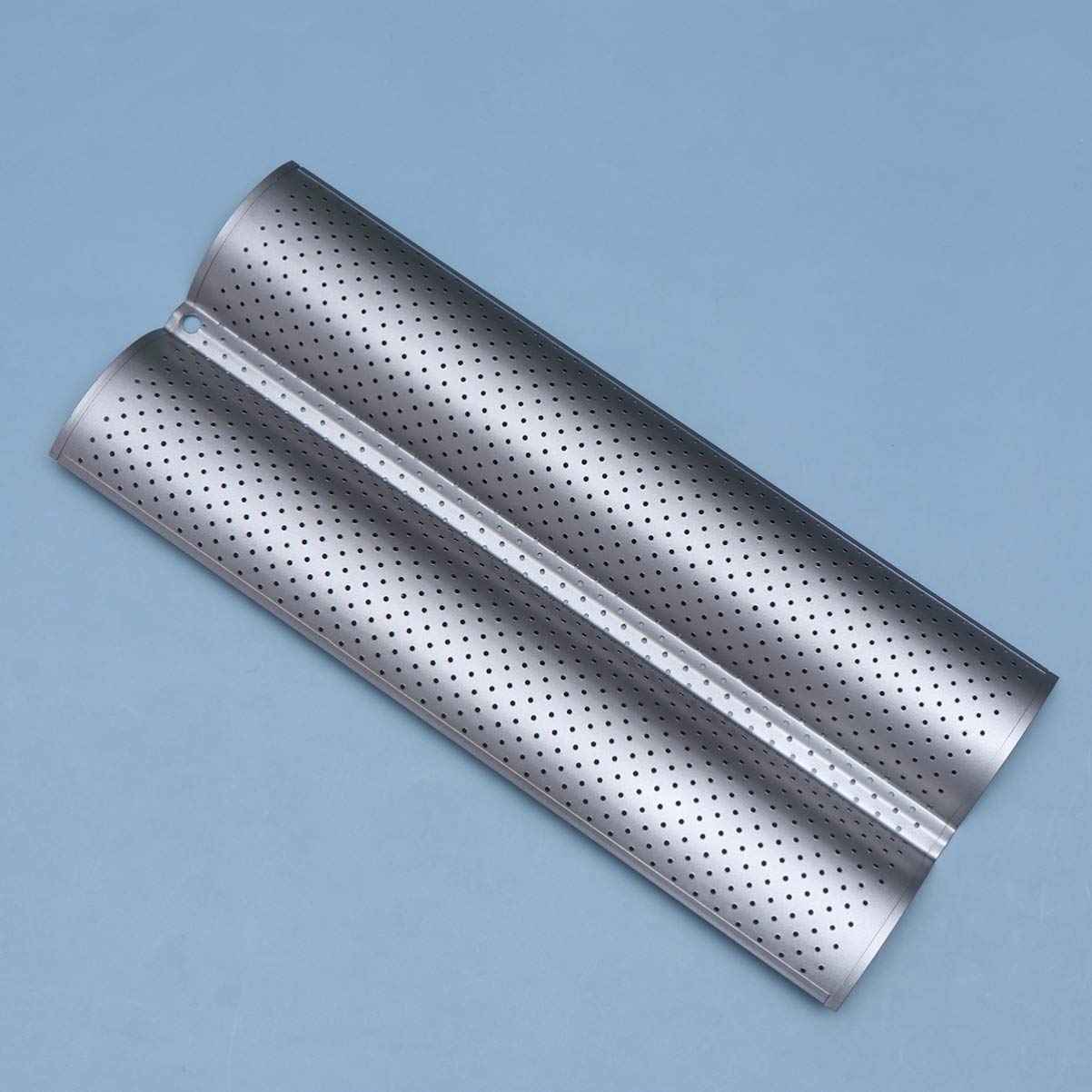 Hemoton Nonstick Perforated Bread Pan Set - 2 Pack Waved Loaf Baking Tray Mold for Homemade Bread, Sandwich & Toast | Small Silver | Perfect for Home Kitchen, Baking Enthusiasts & Gift Giving