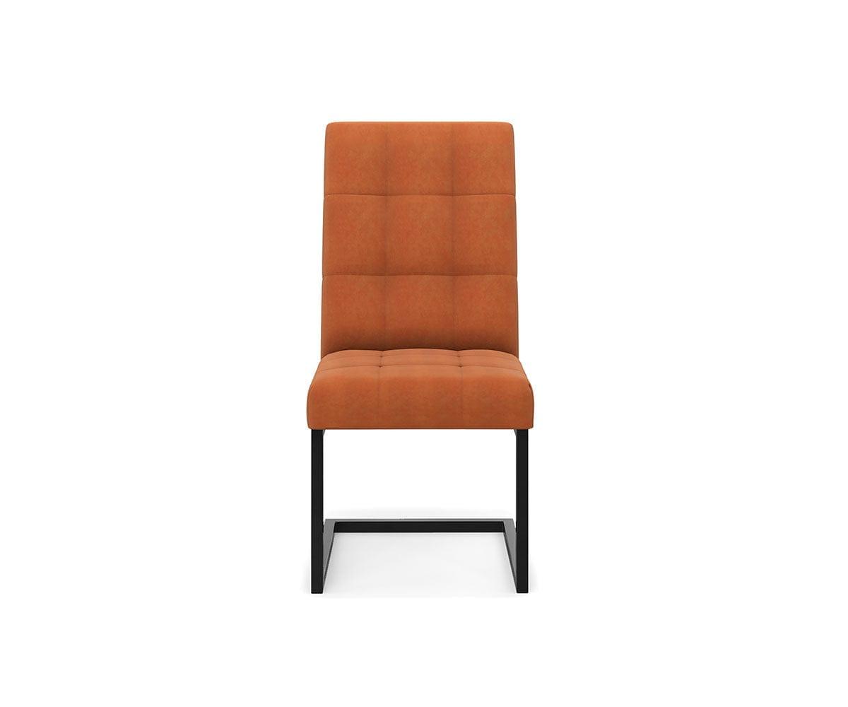 Modern West Dining Chair - Sturdy Wooden Kitchen Chairs with Upholstered Seat - Perfect for Dining Room, Breakfast Nook & Home Decor