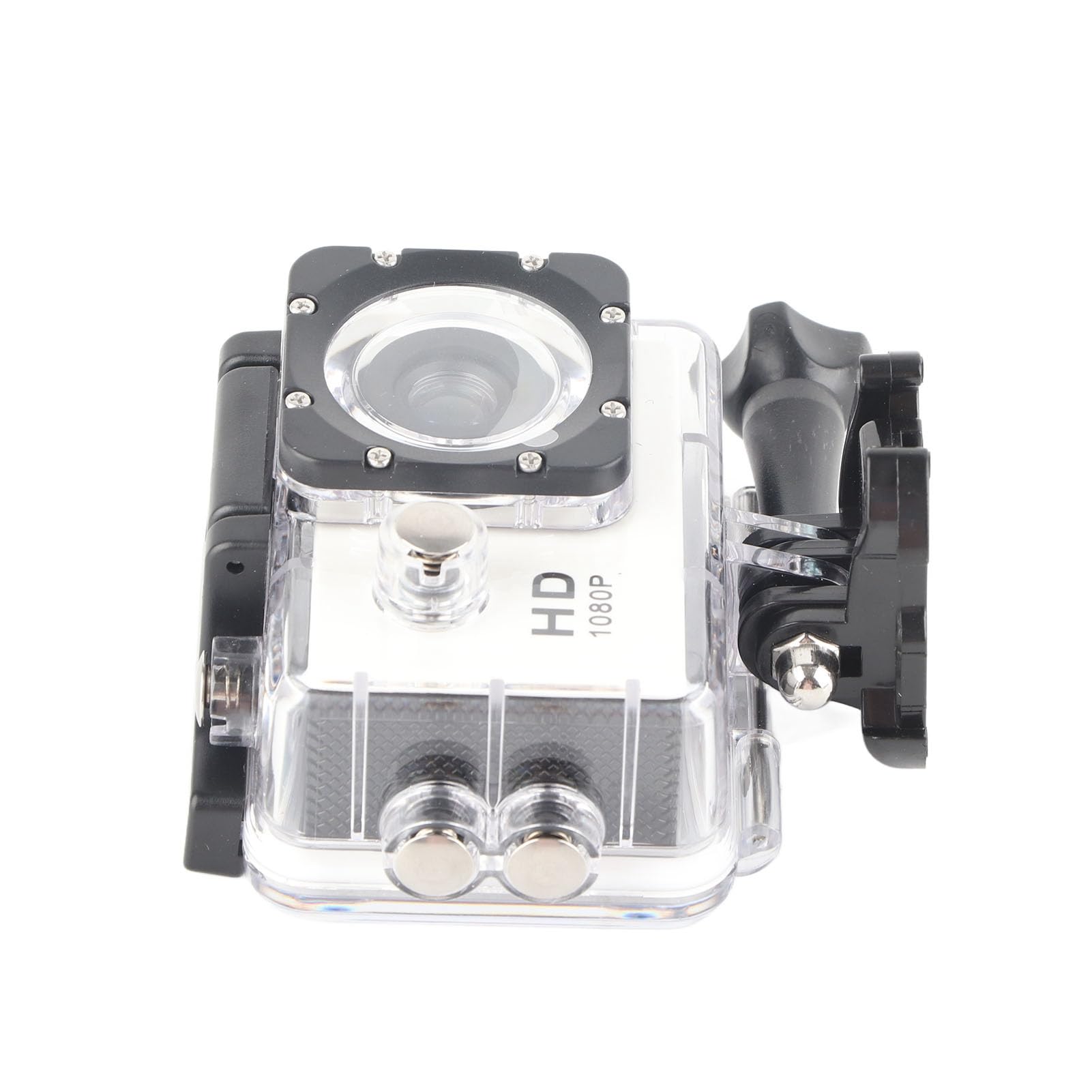 Qukaim 12MP Waterproof Action Camera - 4K HD Underwater Sports Camera for Diving, Biking, and Outdoor Adventures (White)