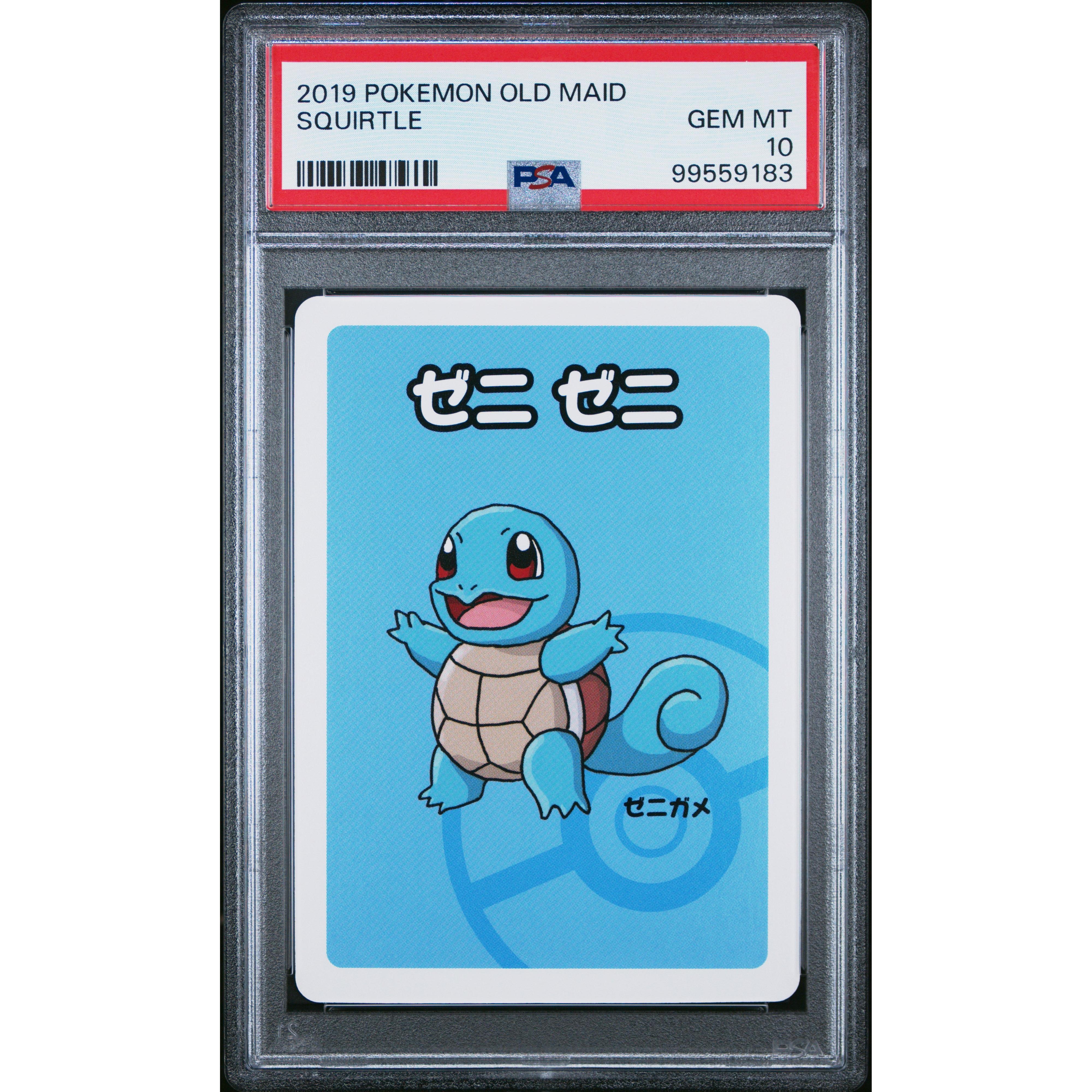 2019 Japanese Pokemon Old Maid Squirtle Trading Card PSA 10 Gem Mint - Rare Collectible for Pokemon Fans & Card Game Enthusiasts