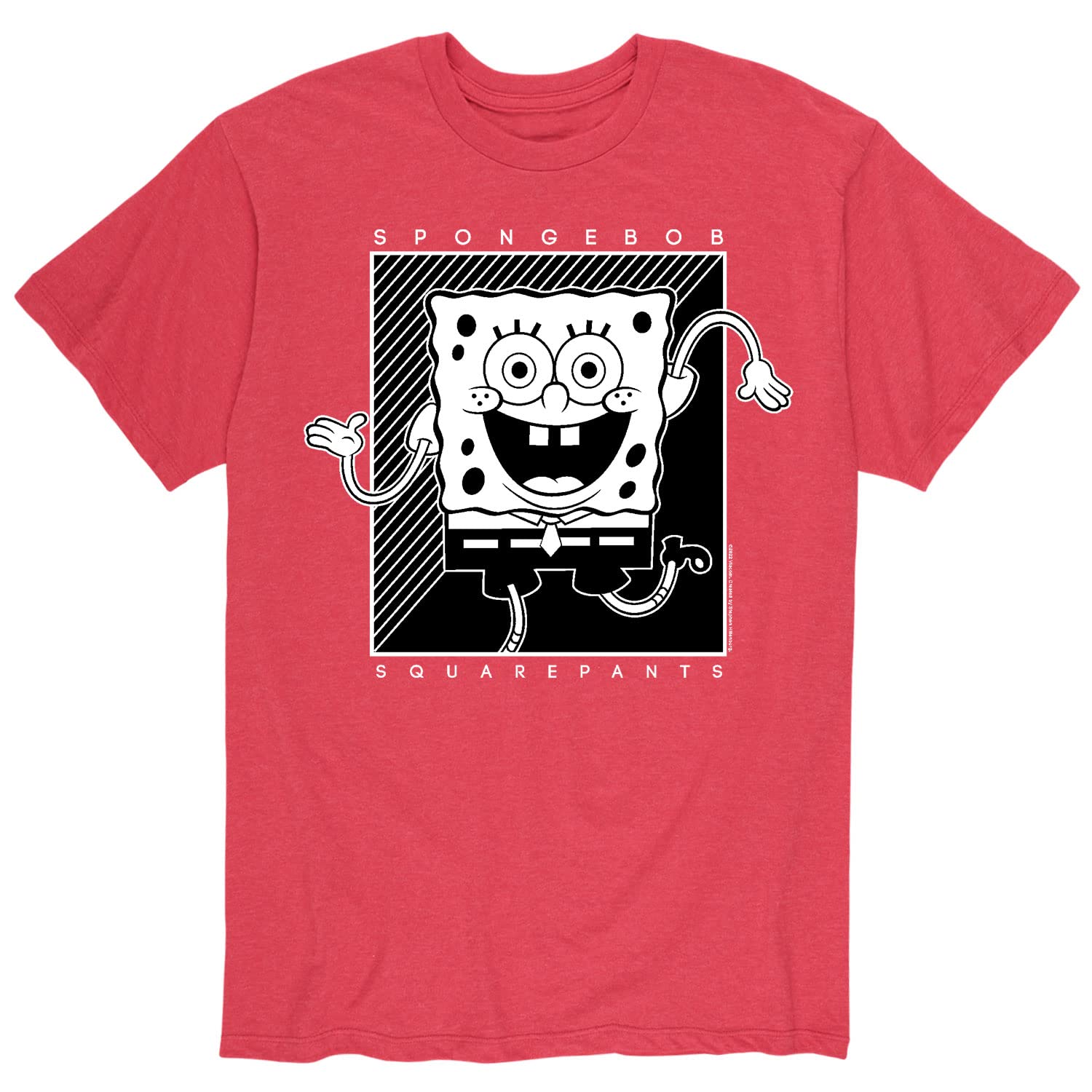 HYBRID APPAREL Spongebob Squarepants Graphic T-Shirt for Men - Cool Cartoon Short Sleeve Tee - Perfect for Casual Wear, Cosplay & Anime Fans