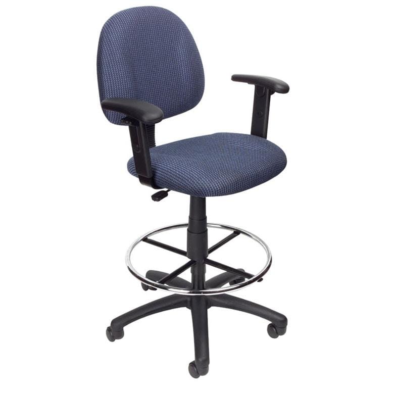 Ergonomic Boss Contoured Drafting Office Chair [B1615] - Adjustable Height & Lumbar Support for Architects, Designers & Long Work Hours