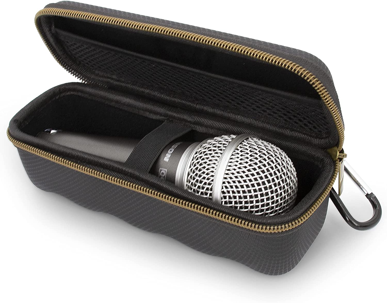 CASEMATIX Single Microphone Case for Shure SM58/SM48 - Compact Protective Storage for 6.75