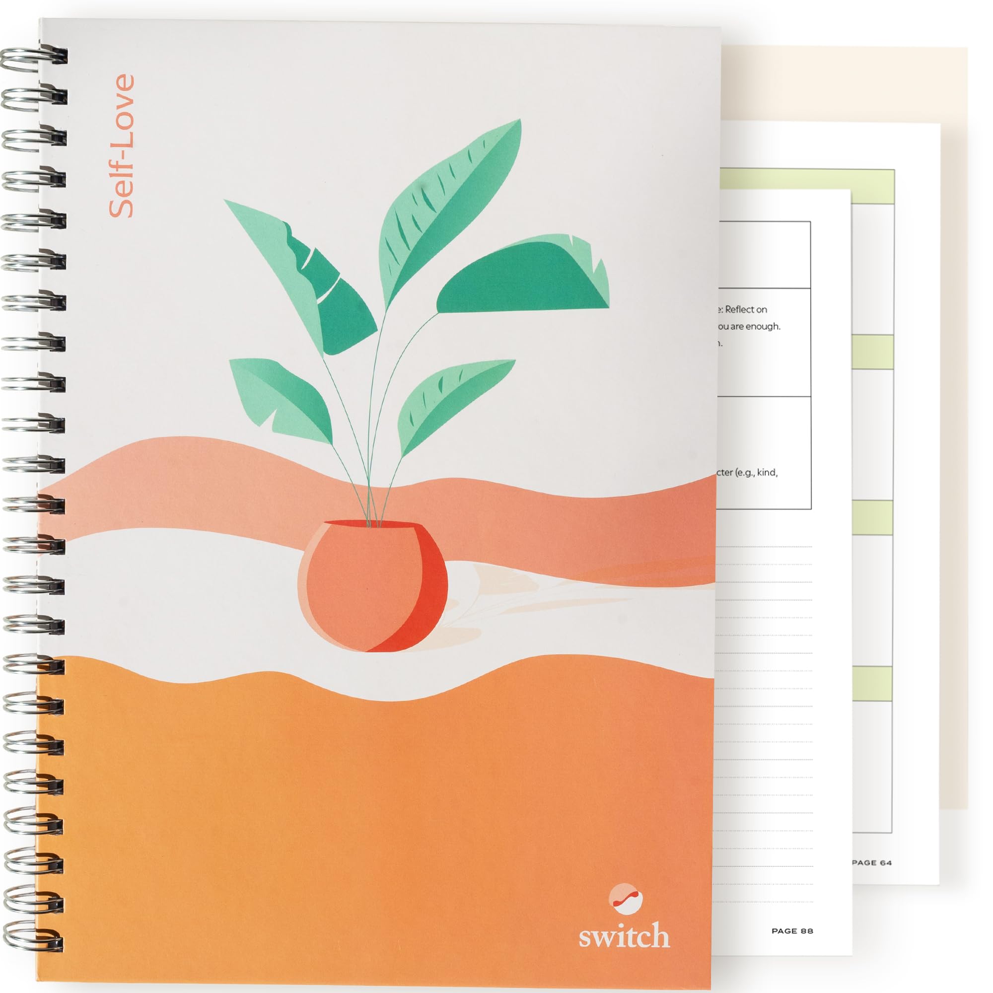 Switch Research Self-Love Journal - Therapist Recommended Guided Writing Notebook for Women with Prompts | Mindfulness & Gratitude Journal for Self Reflection, Personal Growth & Mental Wellness | Perfect for Daily Self Care Routine, Meditation Practice & Emotional Healing (A4 Size)