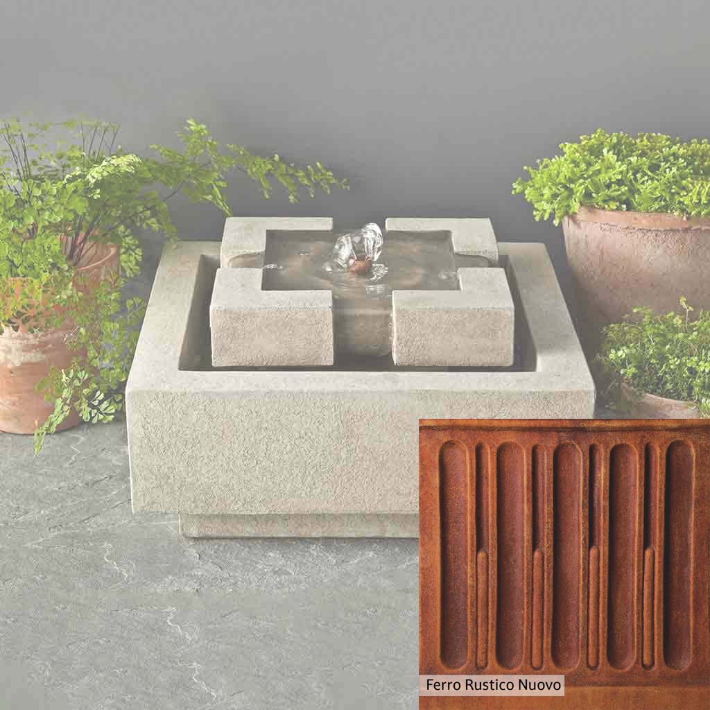 Campania International M Series Escala Outdoor Fountain - Elegant Garden Water Feature for Patio, Yard & Landscape Decor