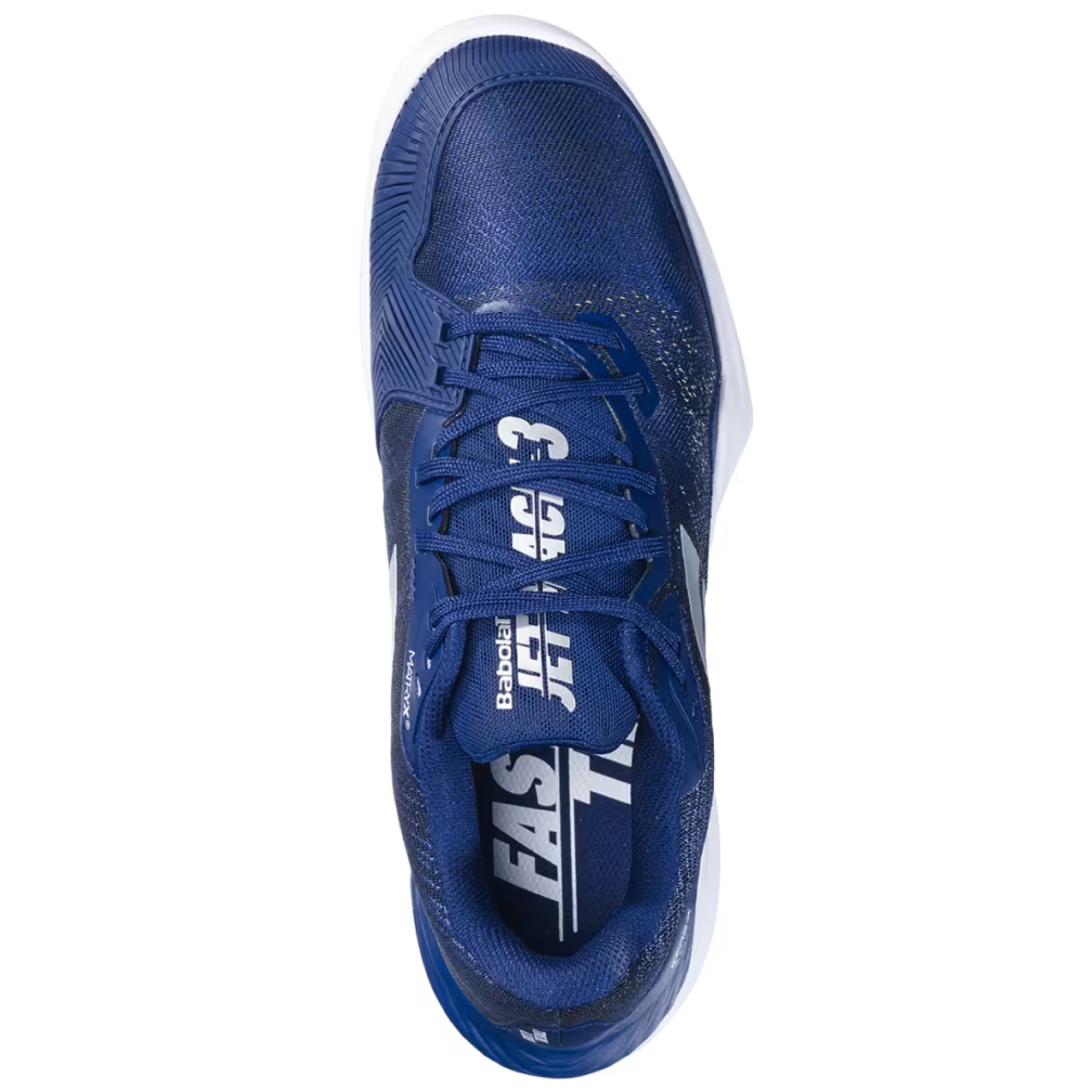 Babolat Jet Mach 3 All Court Men's Tennis Shoes - Dark Blue/Silver - Lightweight & Durable for Hard Court & Clay Court Play