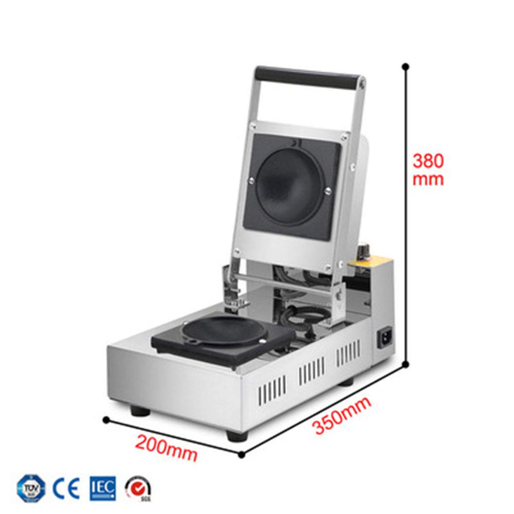 Commercial Donut Ice Cream Burger Warmer & Sandwich Press Machine - 220V Electric Panini Grill for Hot Snacks, Desserts, Krapfen & Gelato - Perfect for Cafés, Bakeries & Food Trucks