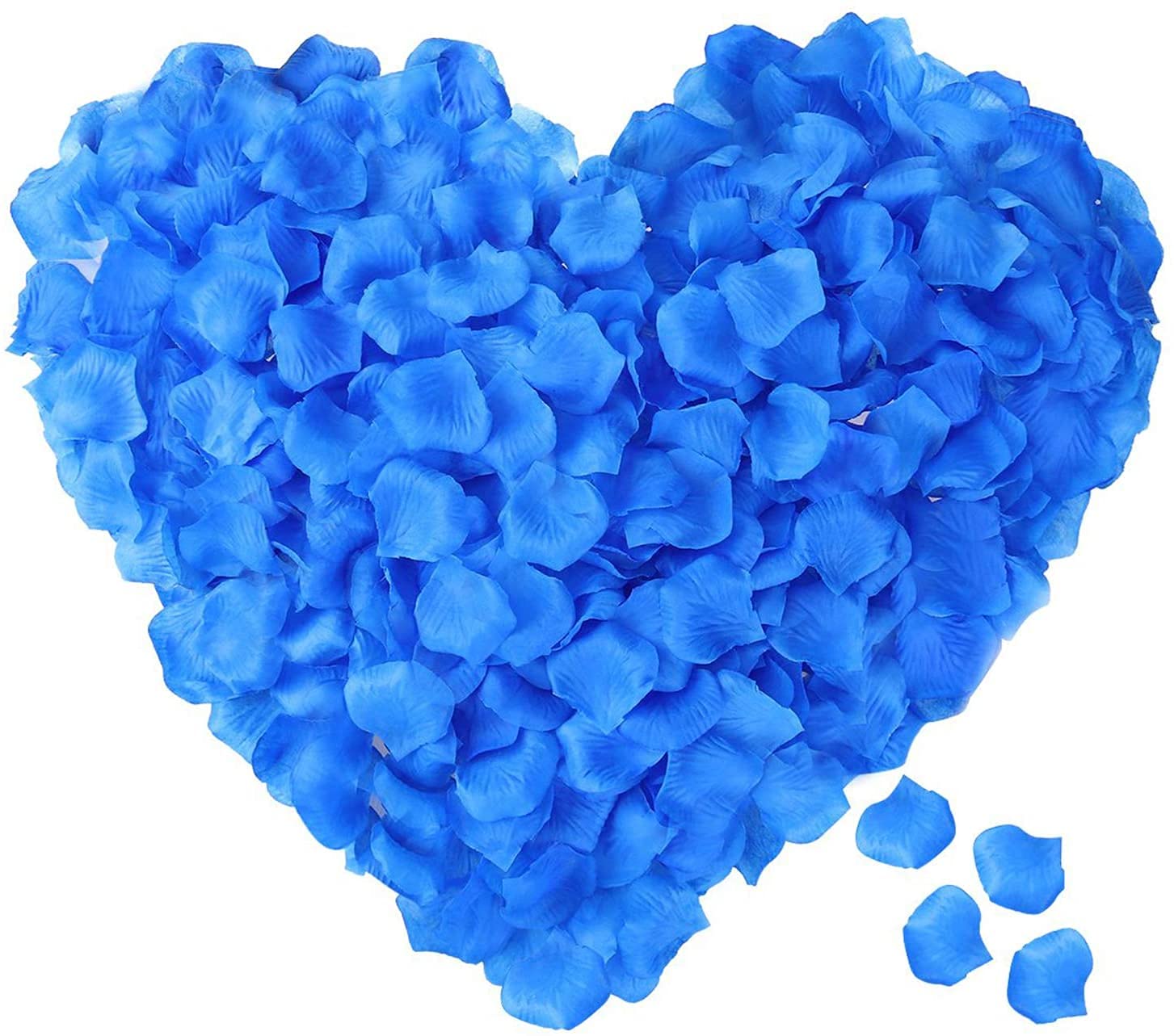 1000 PCS Artificial Rose Petals - Fake Silk Flower Petals for Wedding Decorations, Romantic Nights, Party & Event Decor - Sky Blue - Perfect for Aisle Scattering, Table Centerpieces, and Photo Backdrops