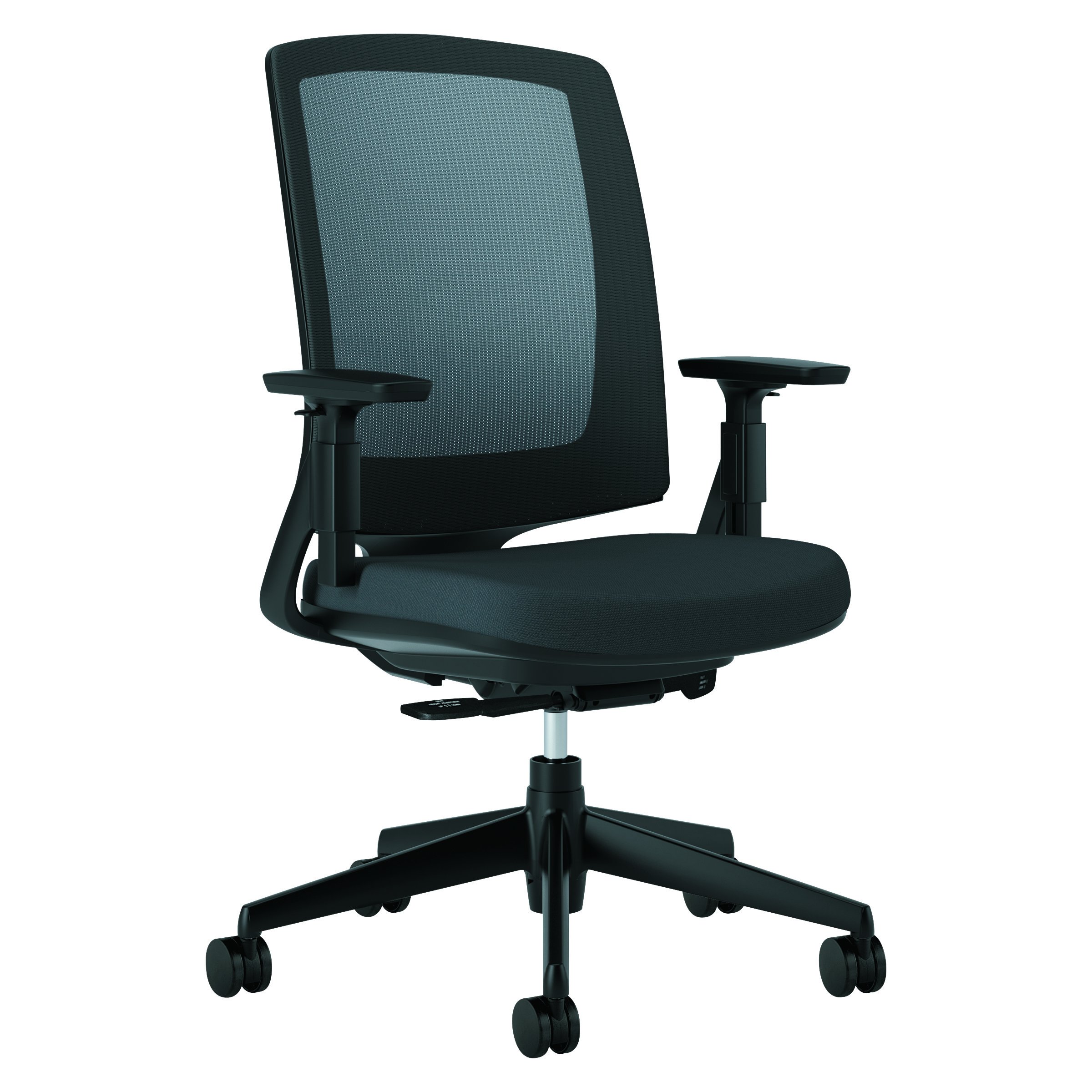 HON Lota Mid Back Mesh Office Chair - Ergonomic Desk Chair for Home & Conference Room, Black (H2281) - Perfect for Long Hours of Work, Study, or Meetings
