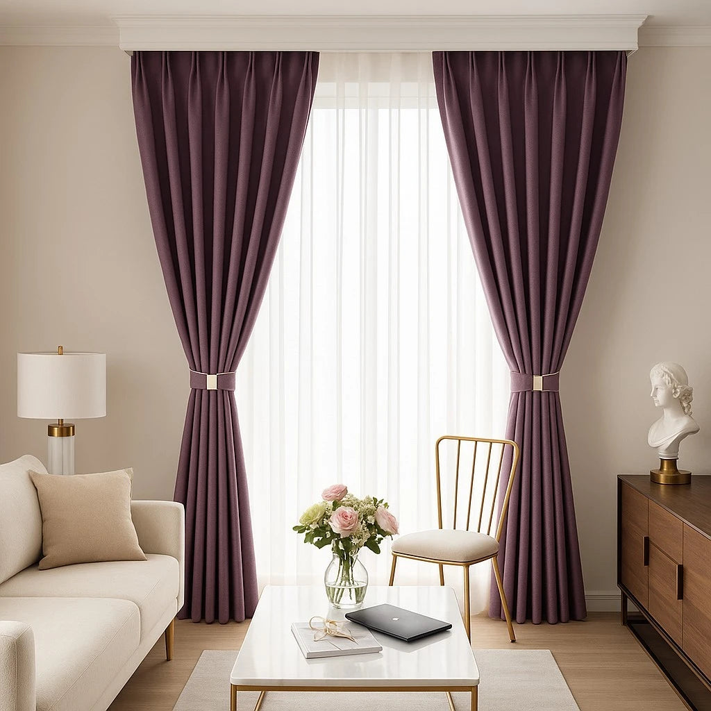 Luxury Plush Velvet Blackout Curtains for Bedroom - Custom Size Thermal Insulated Drapes for Living Room, Nursery & Home Theater (Room Darkening, Noise Reducing)