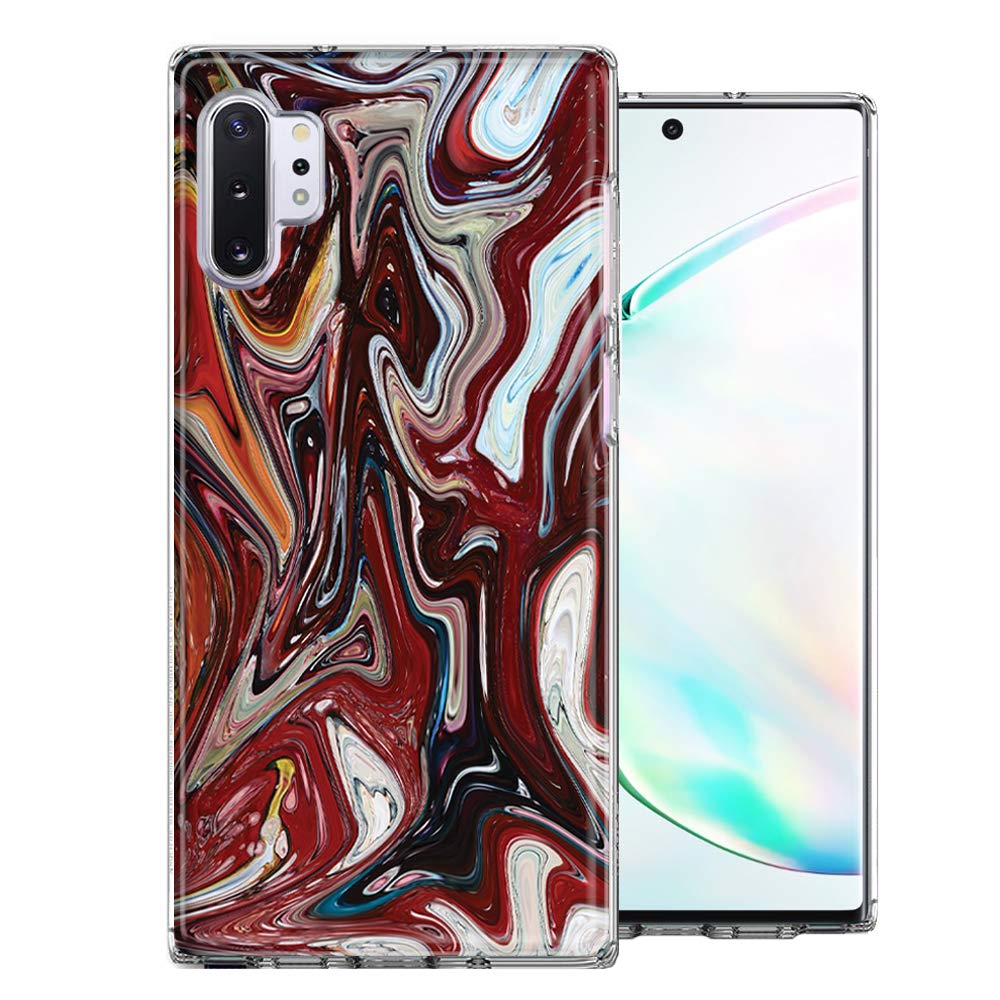 Samsung Galaxy Note 10 Plus Case - Abstract Design Double Layer Cover for Protection & Style