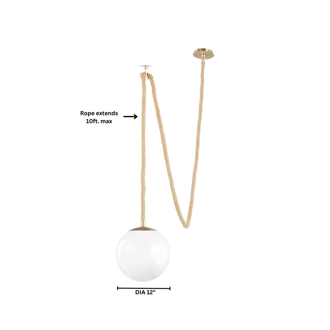 Cyan Design 11761 Rockport 1-Light Brass Pendant Light Fixture - Perfect for Kitchen Island, Dining Room, or Entryway Lighting
