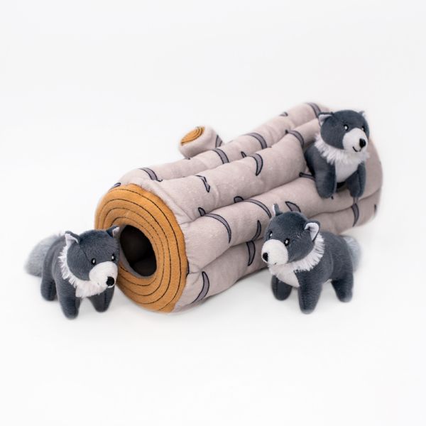 Lobos del Artíco Zippy Burrow Arctic Wolf Plush Toy – Soft Stuffed Animal for Kids, Collectors & Home Decor | Perfect for Cuddling, Gifts & Nursery Decorations