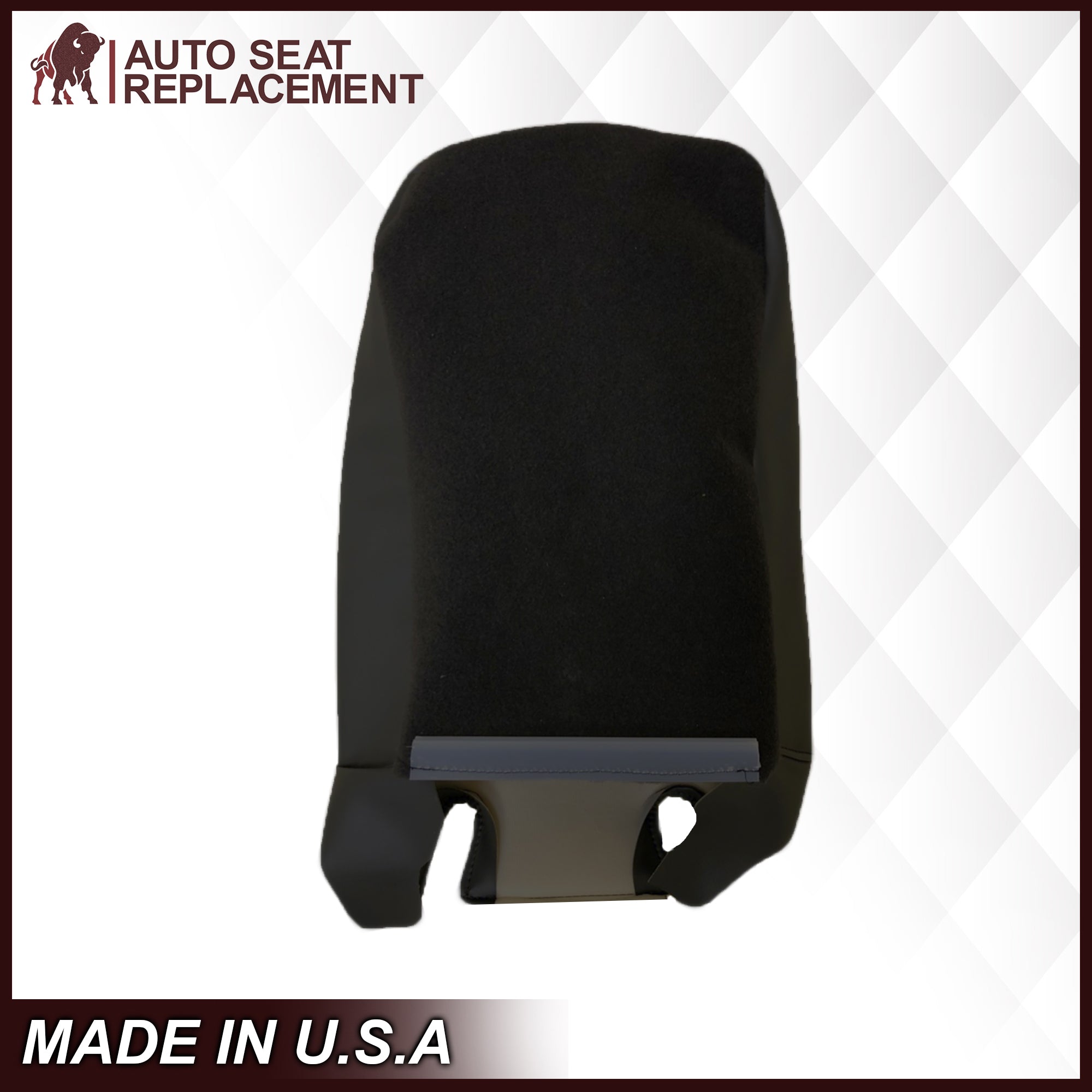 2003-2007 Chevy Silverado Avalanche & GMC Sierra Work Truck 40/20/40 Split Bench Seat Cover - Dark Gray Leather or Vinyl Option - Perfect for Construction, Landscaping & Heavy Duty Use