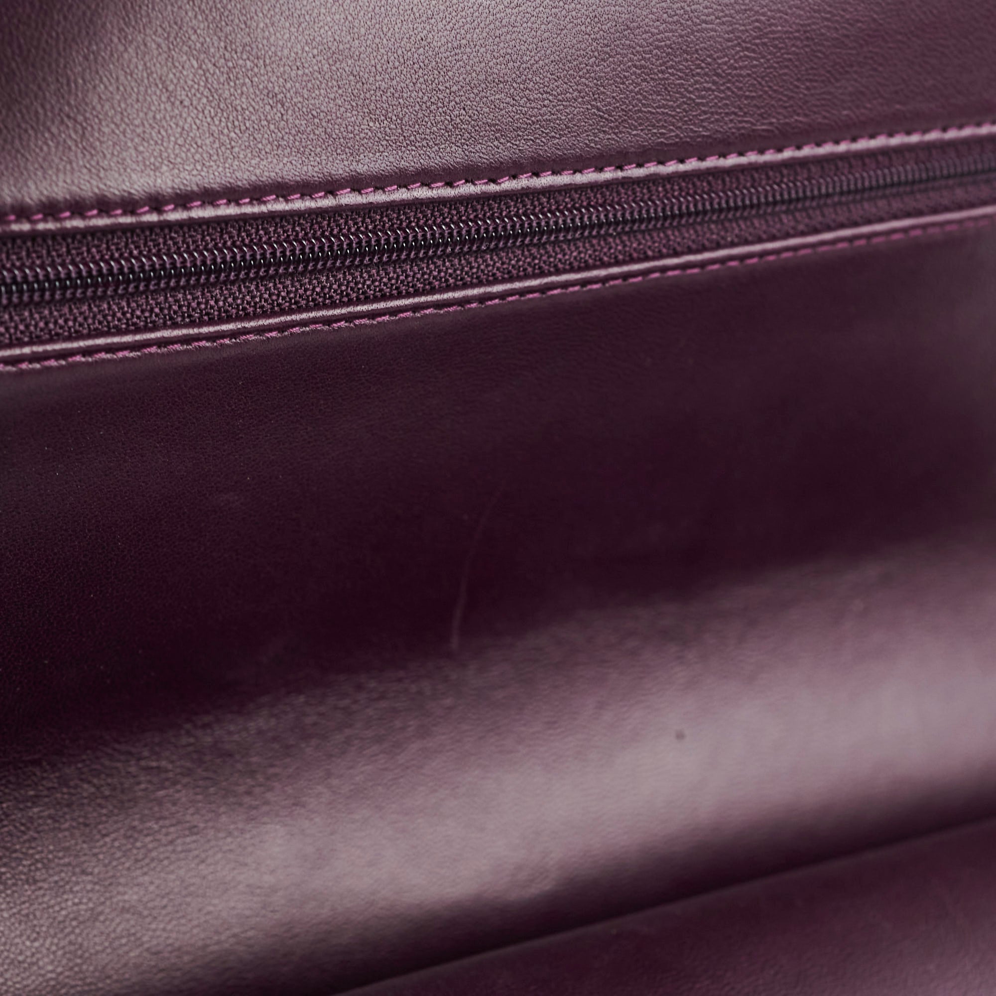 Authentic Chanel Maxi Lambskin Jumbo Flap Bag in Dark Purple - Luxury Designer Handbag for Women, Perfect for Evening Events & Special Occasions