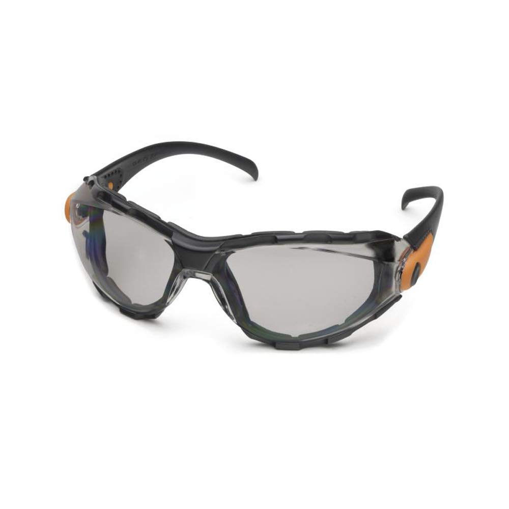 Elvex Go-Specs Safety Glasses - Black Foam Lined Frame with Grey Anti-Fog Lens (3-Pack) - GG-40G-AF - Ideal for Construction, Woodworking & DIY Projects