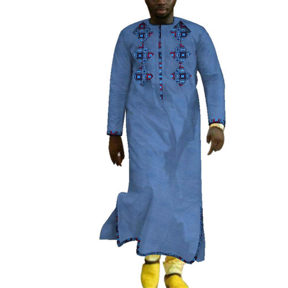 African Dashiki Print Robes for Men - Traditional African Clothing Large Size - Perfect for Cultural Events, Weddings & Casual Wear