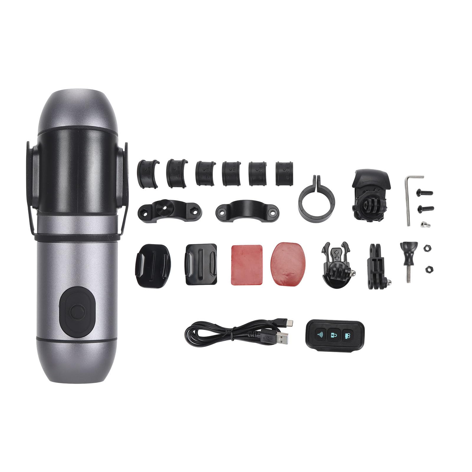 2K Dual Lens Motorcycle Helmet Camera with G-Sensor - Front & Rear Video Recorder for Motorcycle, Bicycle & Horse Riding | Waterproof Sports Action Camera for Adventure & Commuting