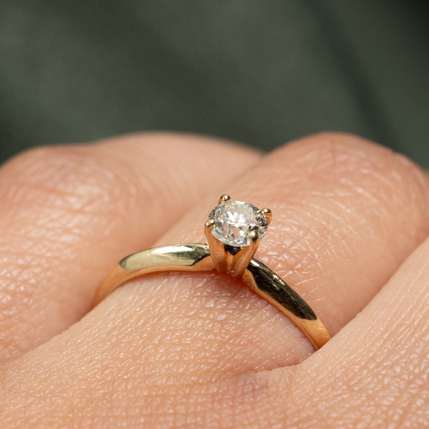 0.33ct High Set Diamond Engagement Ring for Women - Size 8.25 | Perfect for Proposals, Weddings & Anniversary Gifts | Elegant Solitaire Ring for Everyday Wear