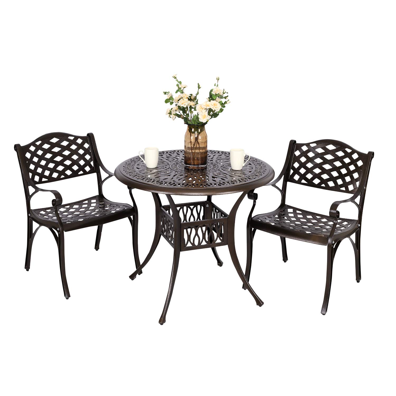 YUSING 3-Piece Outdoor Patio Bistro Set - 35