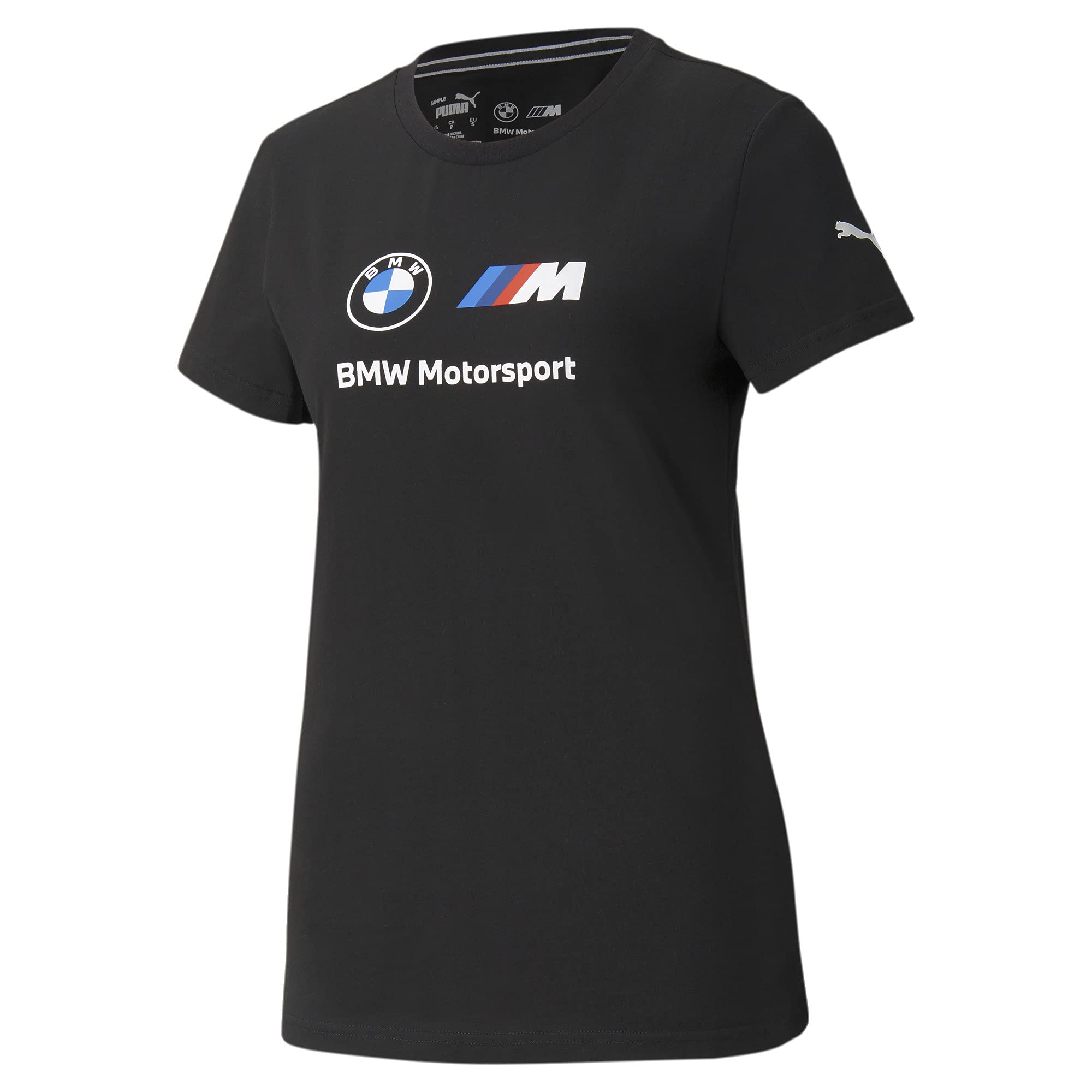 PUMA Women's BMW M Motorsport Essentials Logo T-Shirt - Comfortable Casual Tee for Racing Fans & Streetwear Style