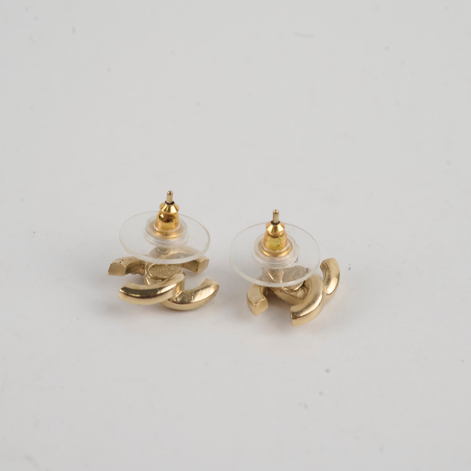 Chanel CC Crystal Gold Earrings - Luxury Fashion Jewelry for Women | Perfect for Parties, Weddings & Special Occasions