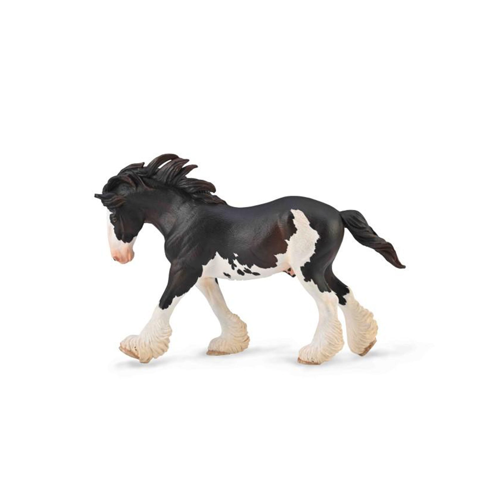 CollectA Clydesdale Stallion Horse Figure 88981 - Realistic Toy Horse Model for Kids & Collectors - Perfect for Farm Playsets, Educational Gifts & Animal Lovers